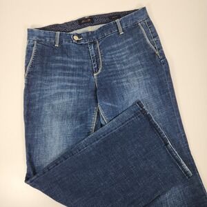 Seven7 Women's Wide Leg Jeans in Medium Blue Wash